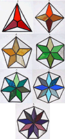5 Triangles Stained Glass